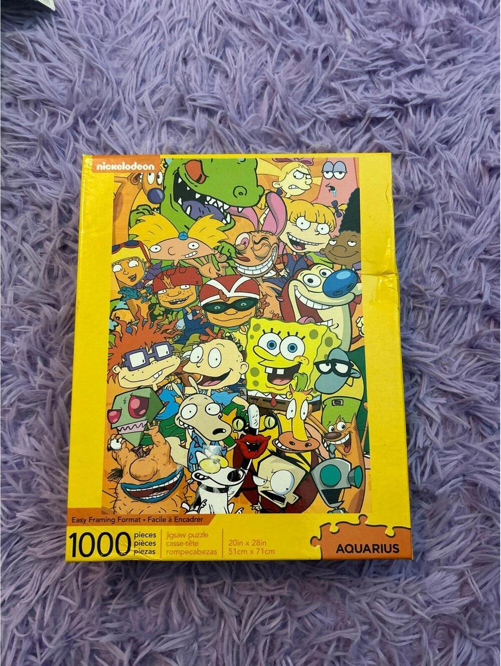 Aquarius Nickelodeon 1000 Piece Jigsaw Puzzle Classic Cartoon Characters